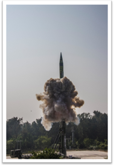 लंबी दूरी तक मार करने वाली अग्नि मिसाइल-5 का सफल परीक्षण: रक्षा मंत्रालय 