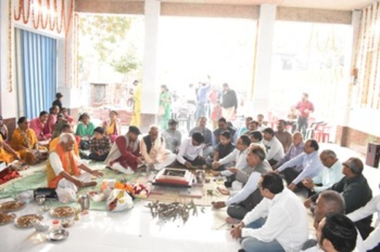 सीतापुर चित्रगुप्त मन्दिर पर हर्षोल्लास के साथ मनाई गई चित्रगुप्त जयंती