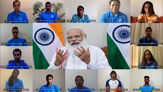 टोक्यो ओलंपिक 2021 के लिए भारतीय एथलीटों के दल के साथ आभासी बैठक में प्रधानमंत्री के भाषण का मूल पाठ