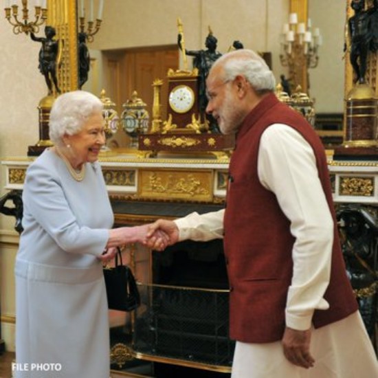 प्रधानमंत्री ने महारानी एलिजाबेथ द्वितीय के निधन पर शोक व्यक्त किया: प्रधानमंत्री कार्यालय 